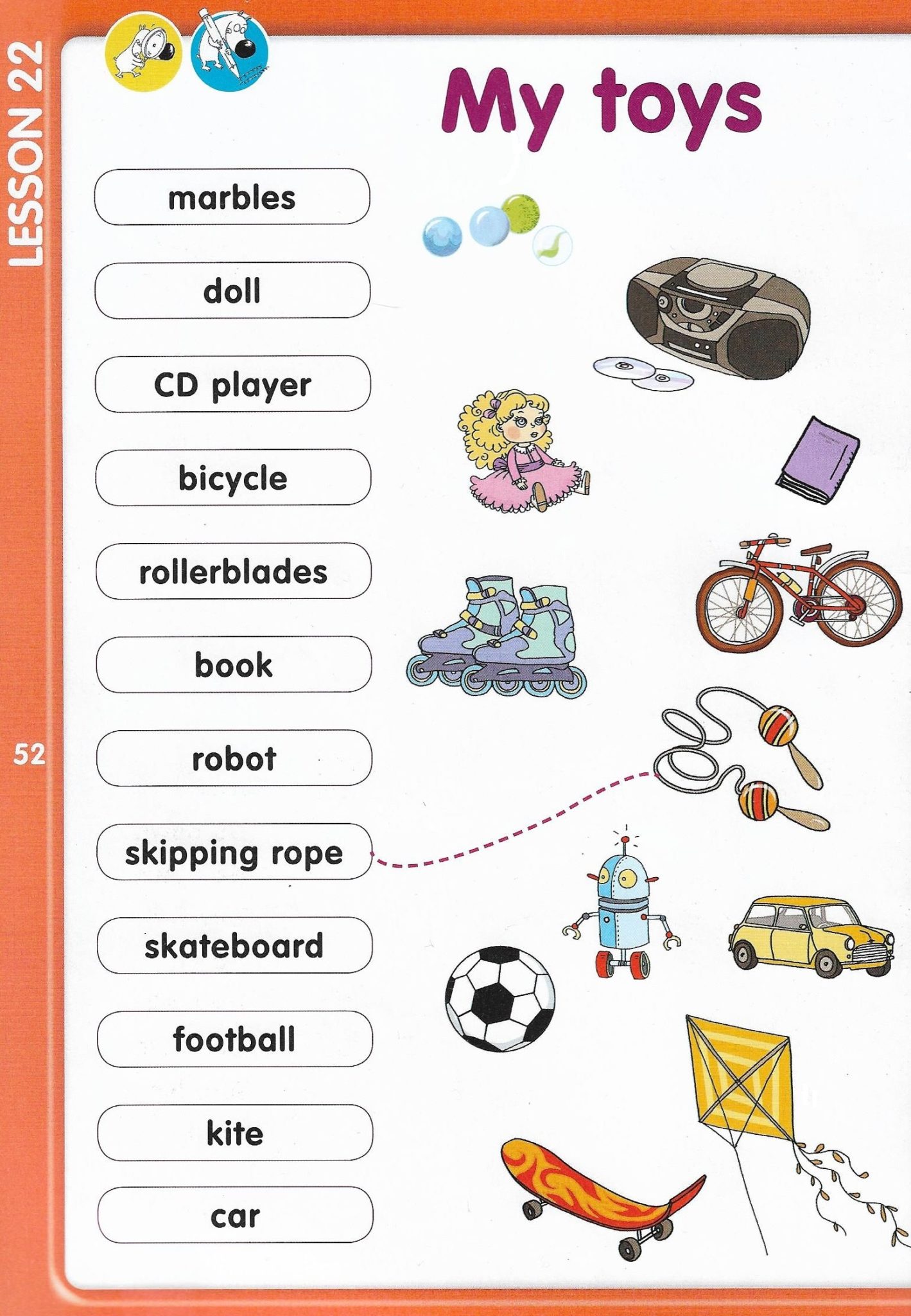 CE2 Semaine du 22 juin My toys = Mes jouets Elegant English